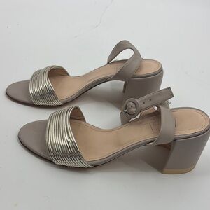 Elegant Beige and Gold Women's Heels AGL size 37